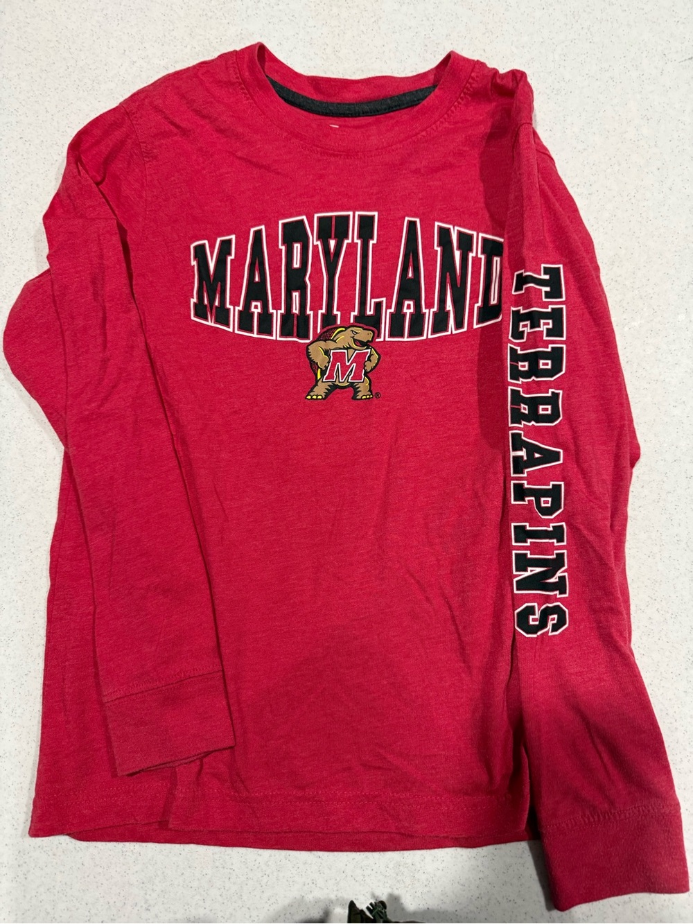 Colosseum Red Maryland Terrapins Long Sleeve Team Tee